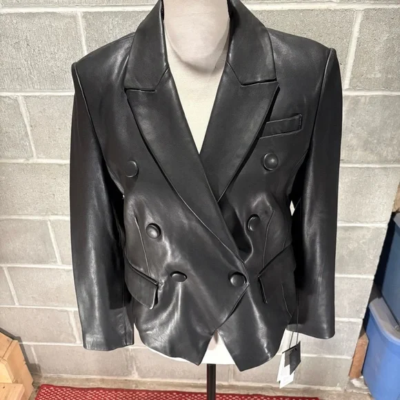Bagatelle.City genuine leather blazer jacket. - Picture 2 of 13